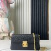 6930786e6e68136f4d9a696c Top-tier Original Order Exclusive Real Shot M82637 Black Full Leather Embossed Wallet On Chain Metis Chain Bag M82836 82637 Black Embossed