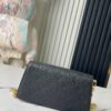 693078706e68136f4d9a6970 Top-tier Original Order Exclusive Real Shot M82637 Black Full Leather Embossed Wallet On Chain Metis Chain Bag M82836 82637 Black Embossed