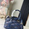 6930787d6e68136f4d9a6987 Top Quality Original Design Exclusive Real Shot M23666 Deep Blue Diamond Quilted Full Leather Clam Shell Bag Series Alma BB Handbag