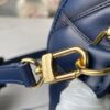 693078806e68136f4d9a698b Top Quality Original Design Exclusive Real Shot M23666 Deep Blue Diamond Quilted Full Leather Clam Shell Bag Series Alma BB Handbag