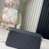 693078806e68136f4d9a698c Top-tier Original Stock, Exclusive Real Photos: M82836 Blue Full Leather Embossed Wallet On Chain Metis Chain Bag