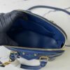 693078806e68136f4d9a698d Top Quality Original Design Exclusive Real Shot M23666 Deep Blue Diamond Quilted Full Leather Clam Shell Bag Series Alma BB Handbag