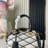 693078816e68136f4d9a6990 Top-tier Original Stock Exclusive Real Photo M23761 White Diamond-quilted Full Leather Shell Bag Series Alma BB Handbag