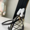 693078836e68136f4d9a6992 Top-tier Original Stock Exclusive Real Photo M23761 White Diamond-quilted Full Leather Shell Bag Series Alma BB Handbag