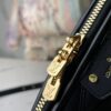 693078896e68136f4d9a699d Top-tier Original Stock Exclusive Real Photos M83048 Black Diamond-quilted Full Leather Alma BB Clutch Bag