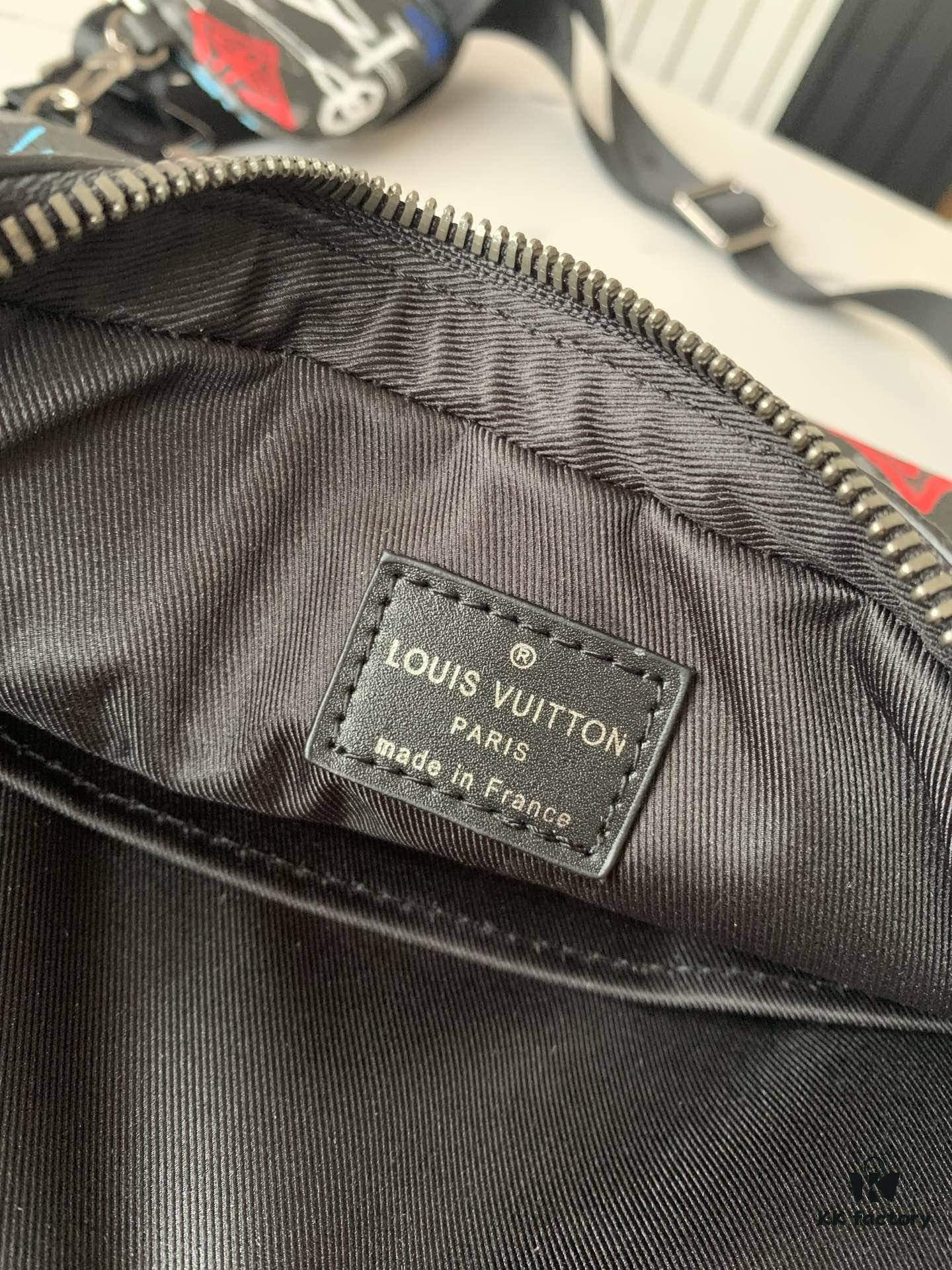 6930788f6e68136f4d9a69a9 Top-tier Original Replica, Exclusive Real-shot: M21396 Trio Messenger Bag Unveils the Trendy Charm of Damier Spray