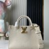 693078906e68136f4d9a69ab Top-tier Original Order, Exclusive Real Photos: M23637 White Full Leather Square Bag Series Lock & Go Handbag M22311