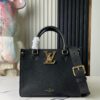 693078956e68136f4d9a69b5 Top-Quality Original Order Exclusive Real Shot M22311 Black Full Leather Square Bag Series Lock & Go Handbag M23637