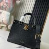 693078956e68136f4d9a69b6 Top-Quality Original Order Exclusive Real Shot M22311 Black Full Leather Square Bag Series Lock & Go Handbag M23637