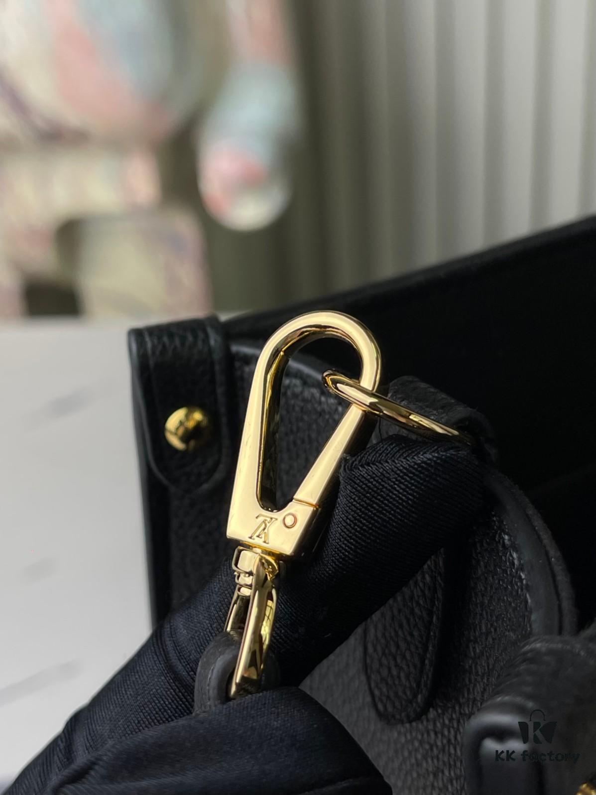 693078986e68136f4d9a69b8 Top-Quality Original Order Exclusive Real Shot M22311 Black Full Leather Square Bag Series Lock & Go Handbag M23637