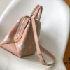 Petit Palais Handbag in Grained Leather with Monogram Motif