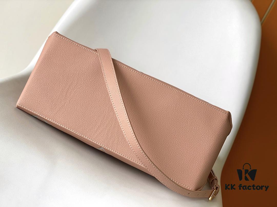 693078ba6e68136f4d9a6a08 Petit Palais Bag in Grained Leather with Oversized Monogram Flowers and LV Initials