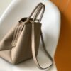 Petit Palais Handbag in Grained Leather with Monogram Flower Embossing