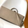 Petit Palais Handbag in Grained Leather with Monogram Flower Embossing