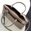 Petit Palais Handbag in Grained Leather with Monogram Flower Embossing