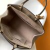 Petit Palais Handbag in Grained Leather with Monogram Flower Embossing