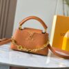 Guangzhou Stock Top Quality Original M14393 Brown Capucines East West Mini Handbag