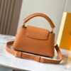 Guangzhou Stock Top Quality Original M14393 Brown Capucines East West Mini Handbag