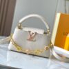 693078f16e68136f4d9a6a6f Top-Quality Guangzhou Stock M14393 White Capucines East West Mini Bag