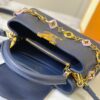 693078fb6e68136f4d9a6a7f Guangzhou Stock Top Quality Original M14971 Blue Capucines BB Handbag