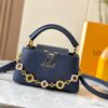 693078fb6e68136f4d9a6a80 Guangzhou Stock Top Original M14393 Blue Capucines East West Mini Handbag