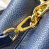 693079006e68136f4d9a6a86 Guangzhou Stock Top Original M14393 Blue Capucines East West Mini Handbag