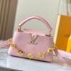 693079076e68136f4d9a6a94 Guangzhou Stock Top Quality Original M14393 Pink Capucines East West Mini Handbag