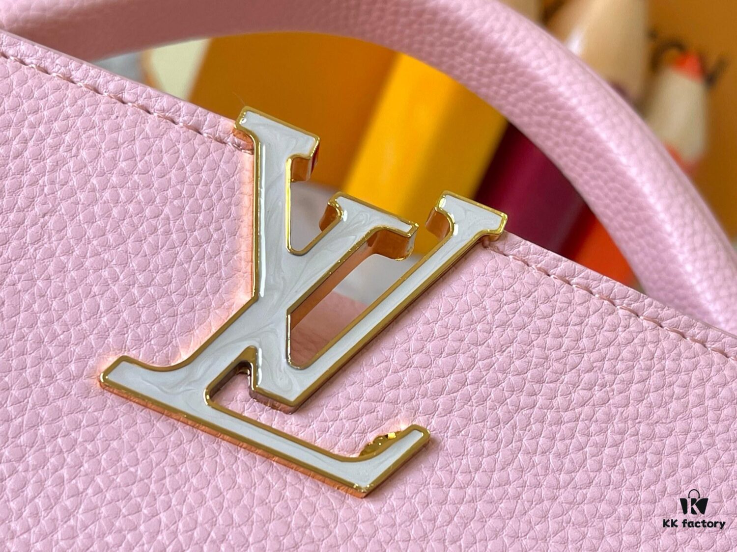 693079096e68136f4d9a6a99 Guangzhou Stock Top Quality Original M14393 Pink Capucines East West Mini Handbag