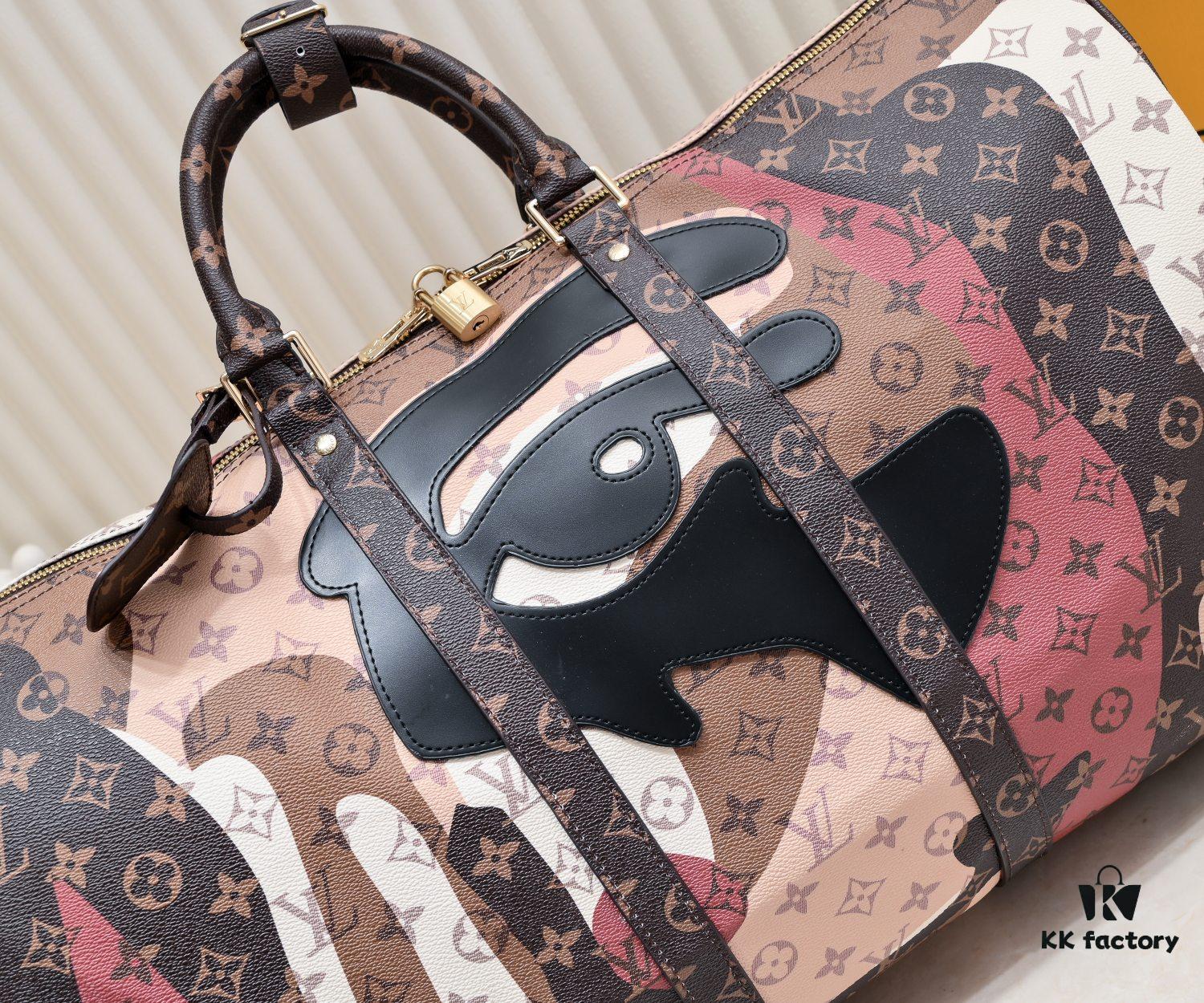693079426e68136f4d9a6aeb LV Portrait Collection Keepall Bandoulière 55 Travel Bag