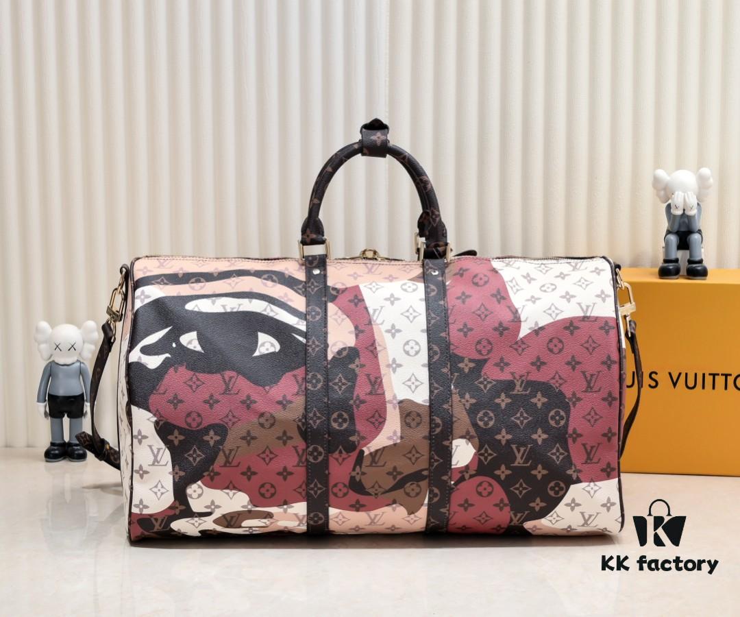 693079436e68136f4d9a6aec LV Portrait Collection Keepall Bandoulière 55 Travel Bag