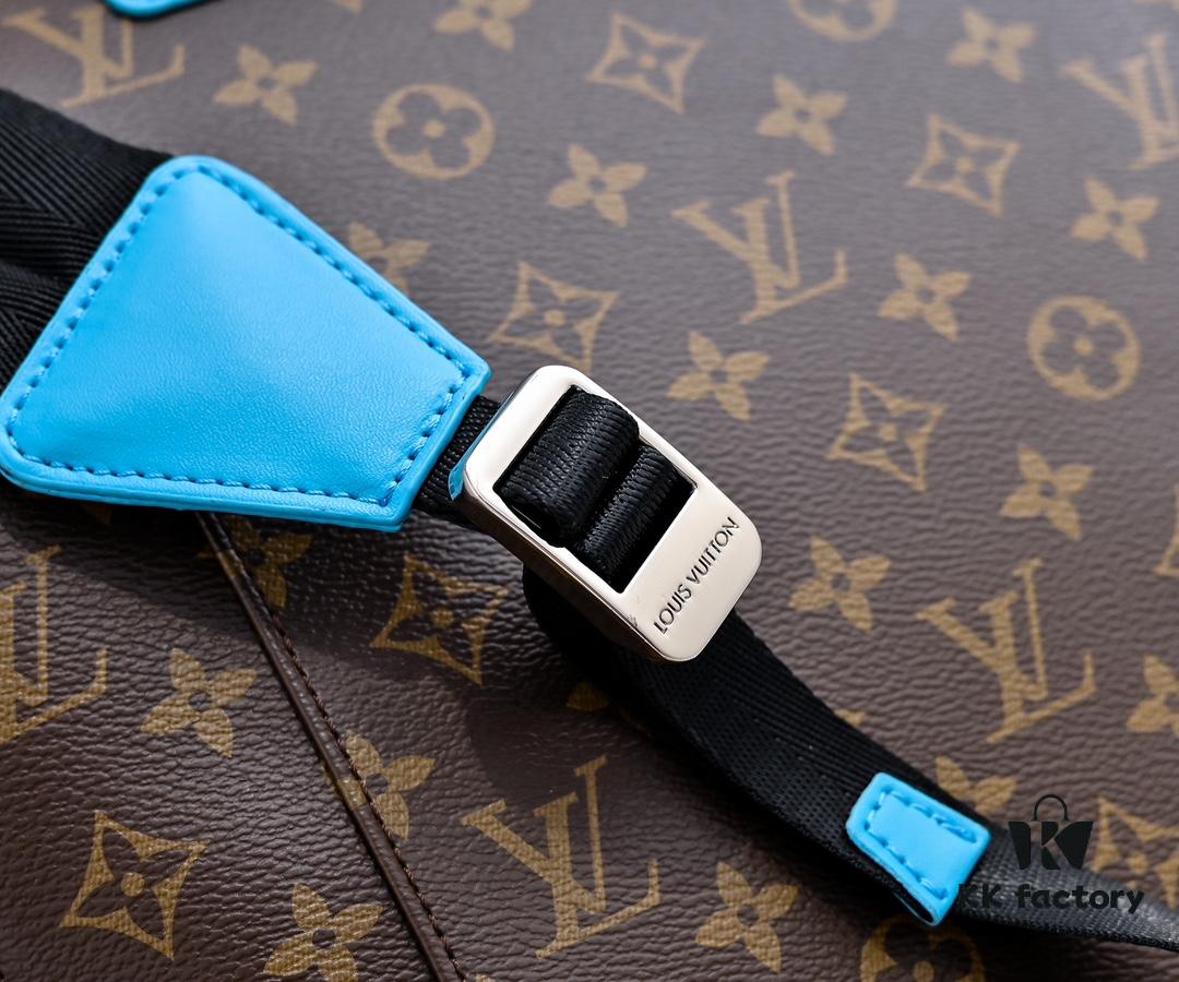 6930794a6e68136f4d9a6af8 Louis Vuitton Colormania Collection Christopher Medium Backpack M12729 Monogram Blue and M13202 Monogram Ochre 41379
