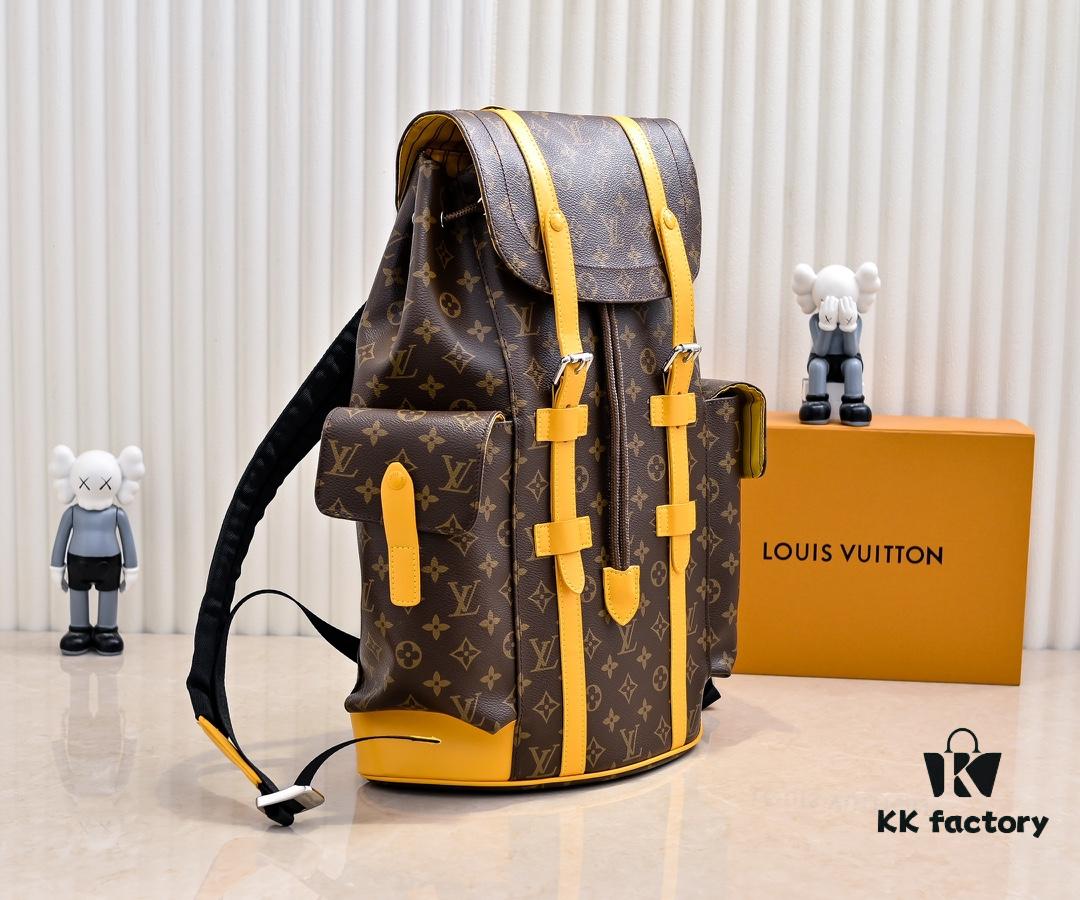 6930794c6e68136f4d9a6afd LV Colormania Christopher Medium Backpack M12729 in Classic Blue and M13202 in Earthy Yellow 41379