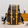 6930794c6e68136f4d9a6afe LV Colormania Christopher Medium Backpack M12729 in Classic Blue and M13202 in Earthy Yellow 41379