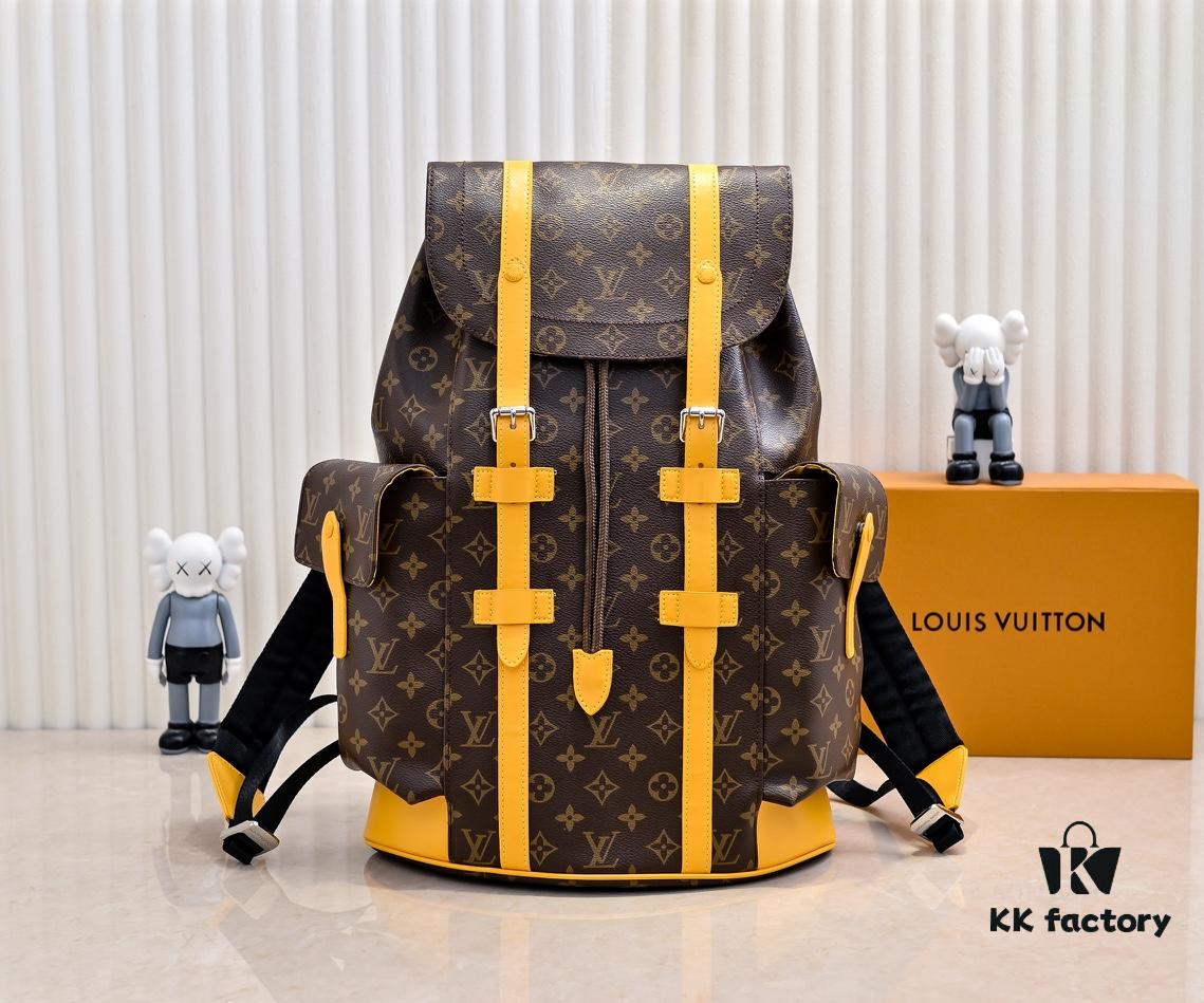 6930794c6e68136f4d9a6afe LV Colormania Christopher Medium Backpack M12729 in Classic Blue and M13202 in Earthy Yellow 41379