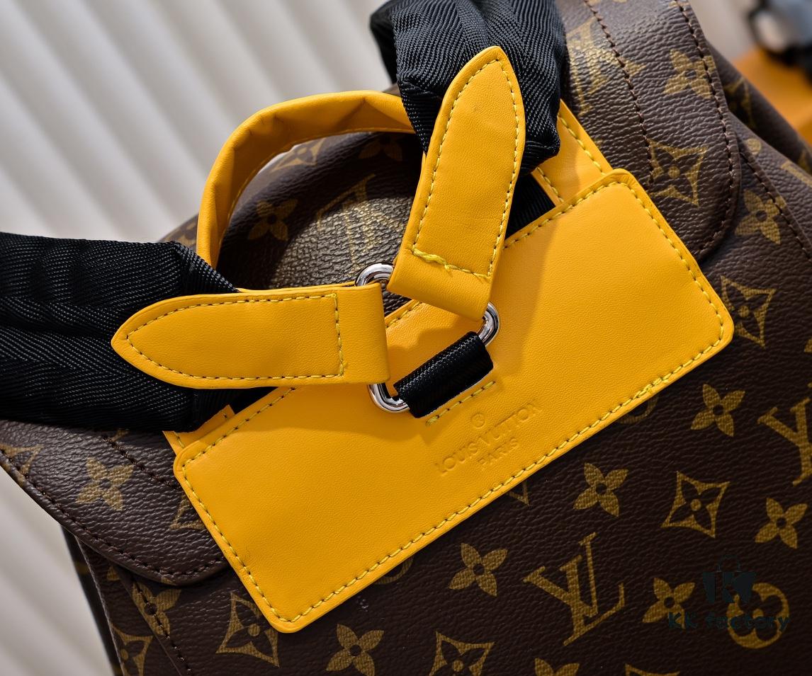 6930794e6e68136f4d9a6b02 LV Colormania Christopher Medium Backpack M12729 in Classic Blue and M13202 in Earthy Yellow 41379