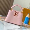 693079786e68136f4d9a6b49 Upgraded M23082 Pink - Full Leather Cap, Na Ying Collection, Qixi Limited Edition / Mini Capucines BB Bag