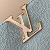 693079856e68136f4d9a6b5e Upgraded M59868 Starlight Shimmer Blue Mother-of-Pearl Button Capucines BB Bag