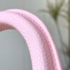 693079926e68136f4d9a6b72 Upgraded M20841 Etoile Pearlized Pink Shell Button Capucines MM Handbag