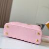 693079966e68136f4d9a6b79 Upgraded M59868 Stellar Pearlized Powder with Mother-of-Pearl Button - This Capucines BB Bag Features Taurillon Leather That Shimmers in Changing Hues Under Different Lights
