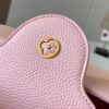 693079986e68136f4d9a6b7b Upgraded M59868 Stellar Pearlized Powder with Mother-of-Pearl Button - This Capucines BB Bag Features Taurillon Leather That Shimmers in Changing Hues Under Different Lights