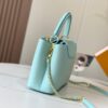6930799f6e68136f4d9a6b87 Upgraded M20841 Stellar Pearl Green Shell Button Capucines MM Handbag
