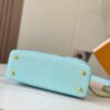 693079a06e68136f4d9a6b89 Upgraded M20841 Stellar Pearl Green Shell Button Capucines MM Handbag