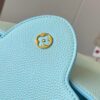 693079a46e68136f4d9a6b90 Upgraded M20841 Stellar Pearl Green Shell Button Capucines MM Handbag