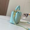 693079aa6e68136f4d9a6b9b Upgraded M59850 Stellar Pearl Blue Shell Button Capucines Mini Bag