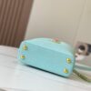 693079ab6e68136f4d9a6b9d Upgraded M59850 Stellar Pearl Blue Shell Button Capucines Mini Bag
