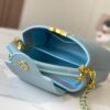 693079ad6e68136f4d9a6ba1 Upgraded M59850 Stellar Pearl Blue Shell Button Capucines Mini Bag