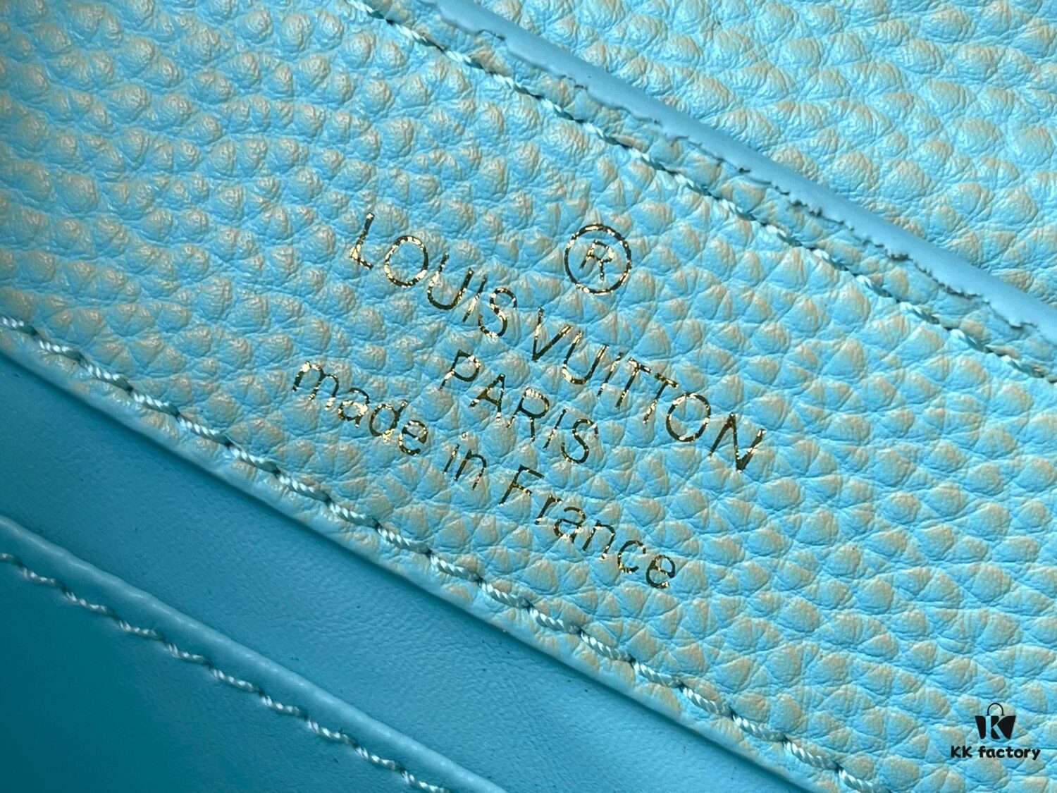 693079b06e68136f4d9a6ba7 Upgraded M59850 Stellar Pearl Blue Shell Button Capucines Mini Bag