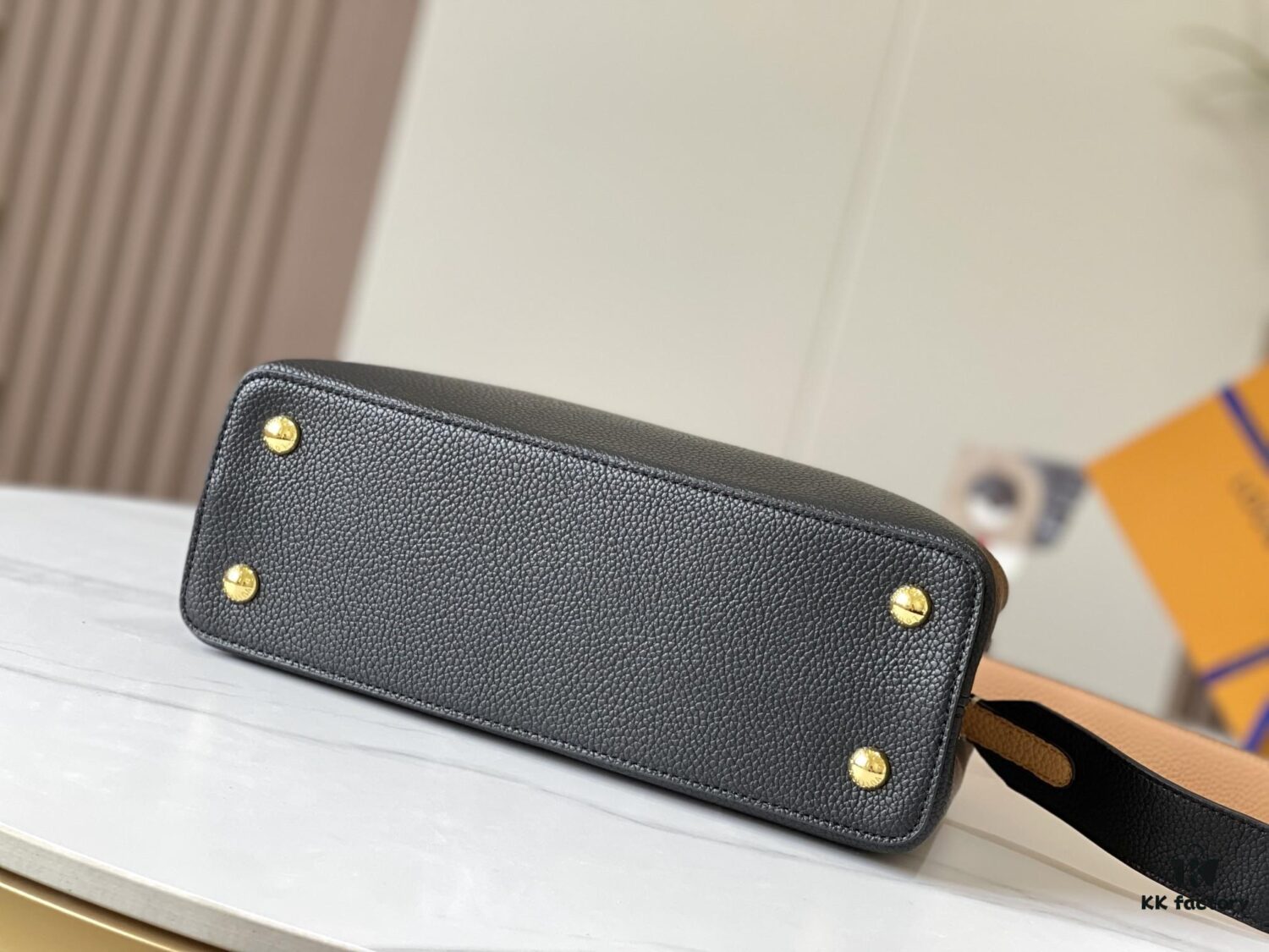 693079bb6e68136f4d9a6bb9 Upgraded Version 💋 M59466 Black with Beige Gold Hardware