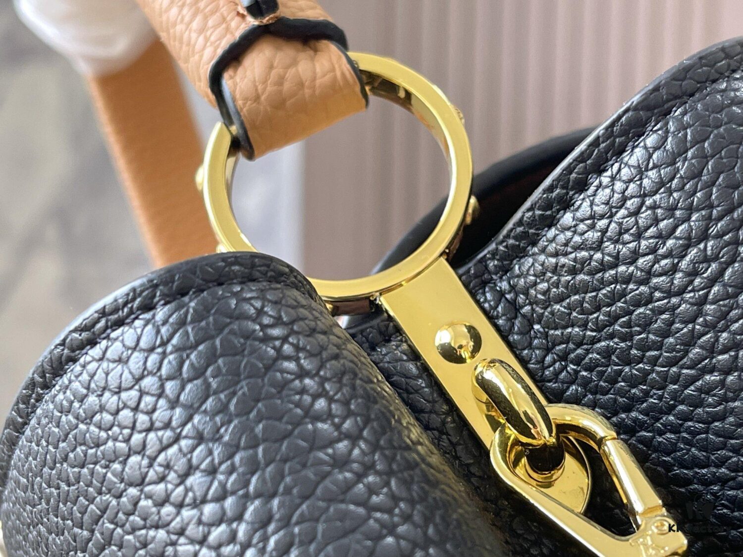 693079bc6e68136f4d9a6bbb Upgraded Version 💋 M59466 Black with Beige Gold Hardware