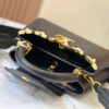 693079c76e68136f4d9a6bcd Upgraded M23766 Black and White Mother-of-Pearl Flower Crown Handbag
